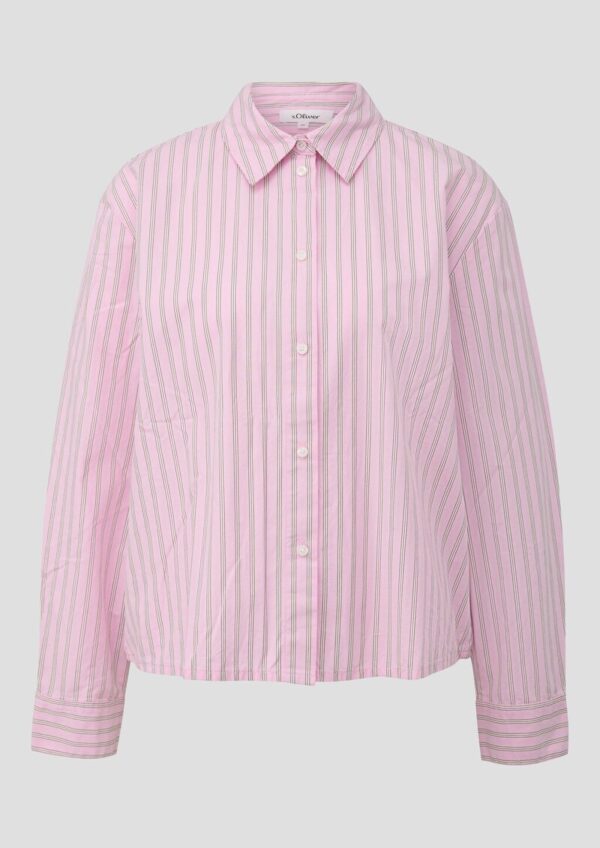 Baumwoll-Bluse mit Rücken-Detail