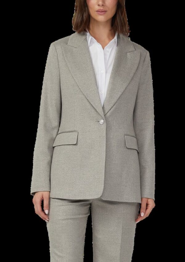 Eleganter Blazer im Slim Fit mit Glitzergarn