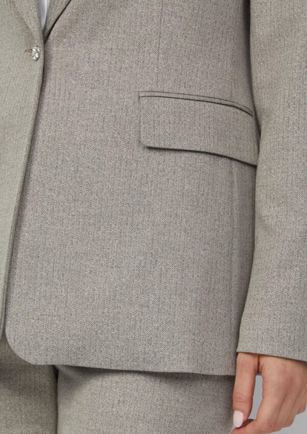 Eleganter Blazer im Slim Fit mit Glitzergarn