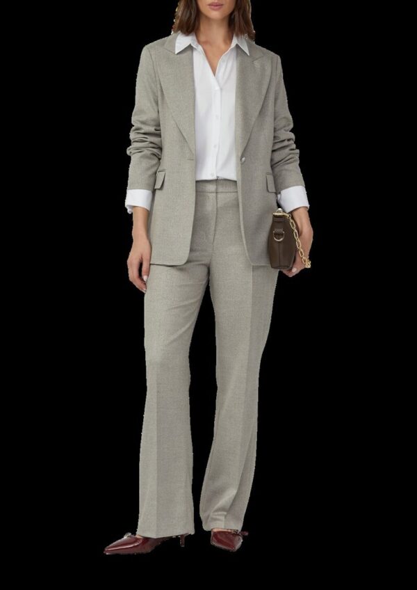 Eleganter Blazer im Slim Fit mit Glitzergarn