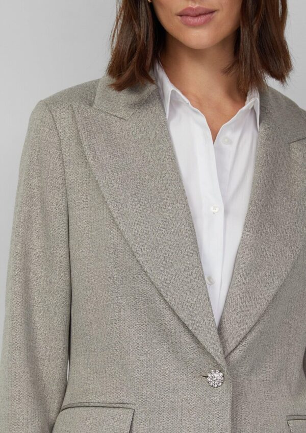 Eleganter Blazer im Slim Fit mit Glitzergarn
