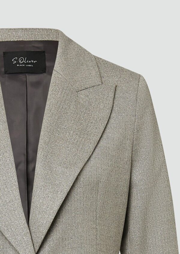 Eleganter Blazer im Slim Fit mit Glitzergarn