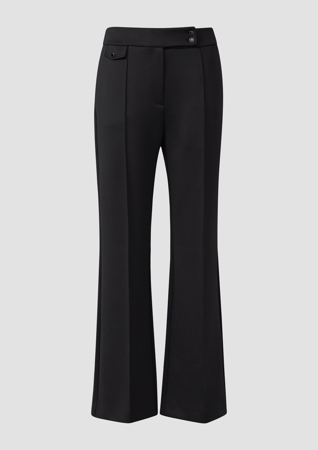 Scuba-Hose mit Biesen und Zierknöpfen