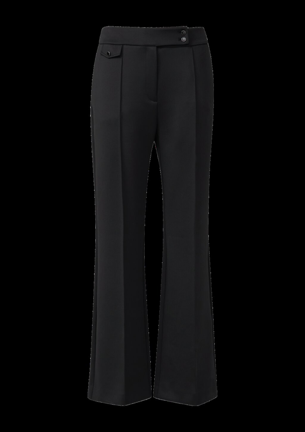 Scuba-Hose mit Biesen und Zierknöpfen