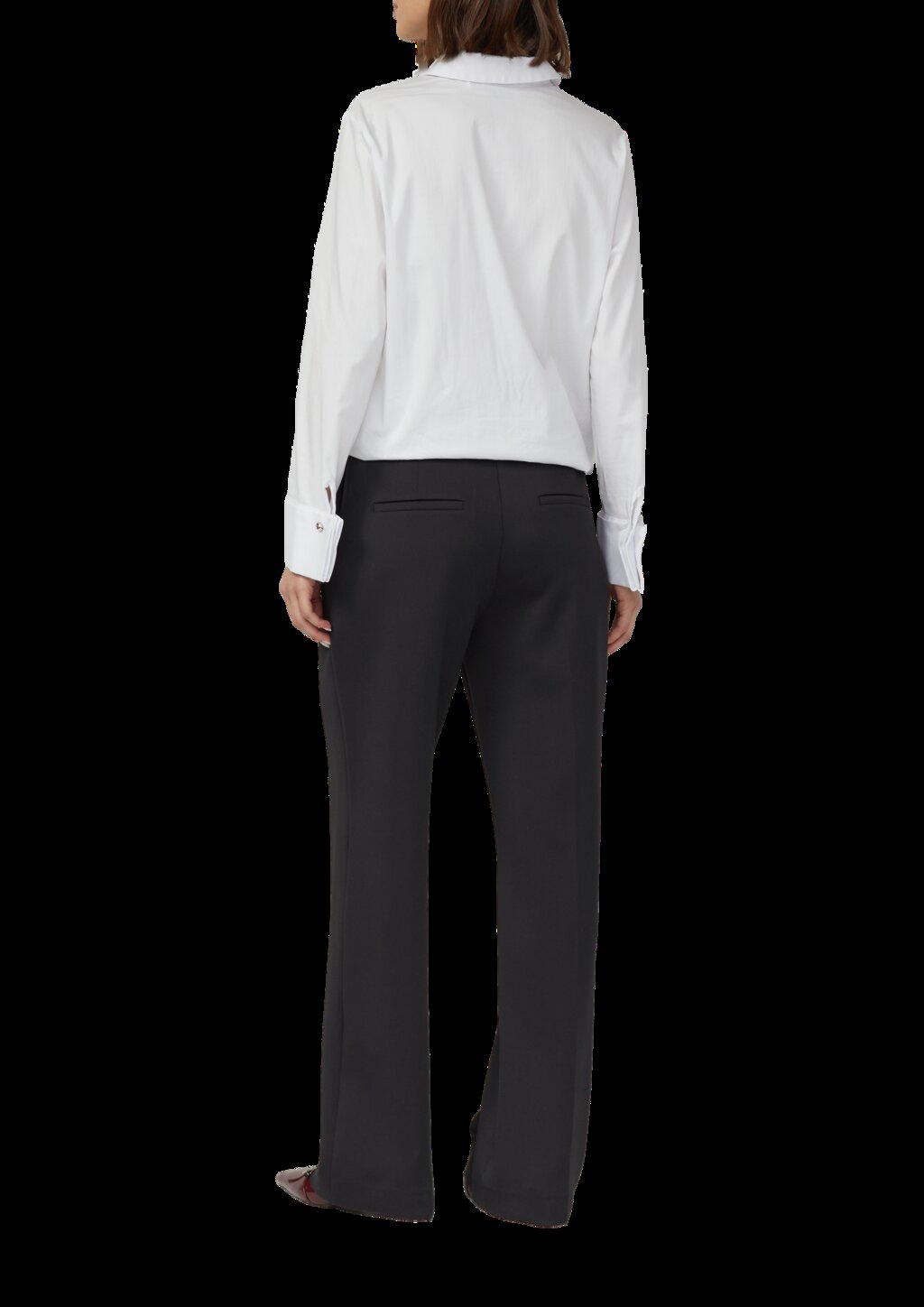 Scuba-Hose mit Biesen und Zierknöpfen