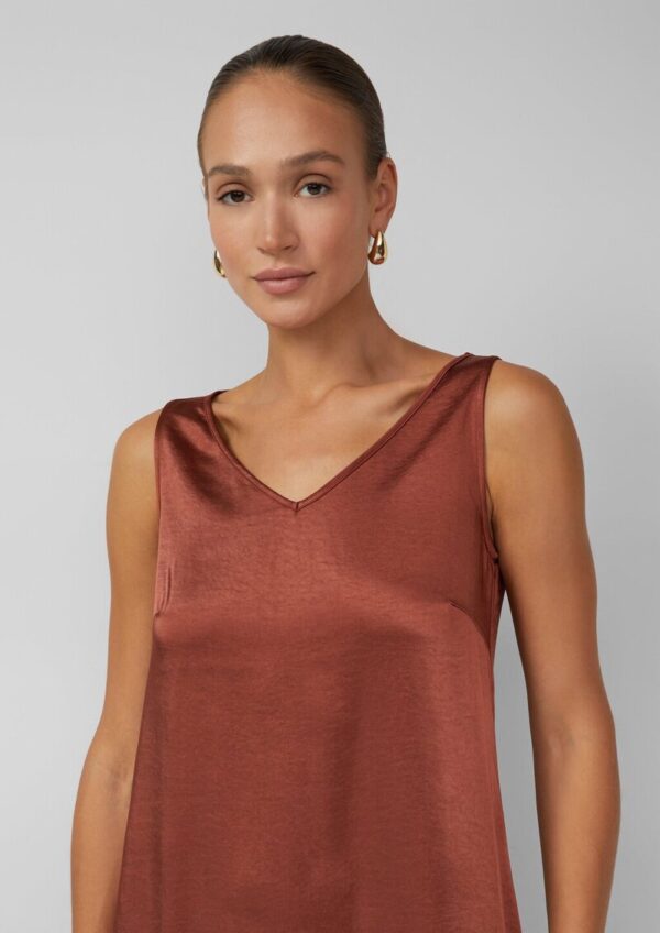 Set aus Satinkleid und Pullover aus Alpaka-Wollmix