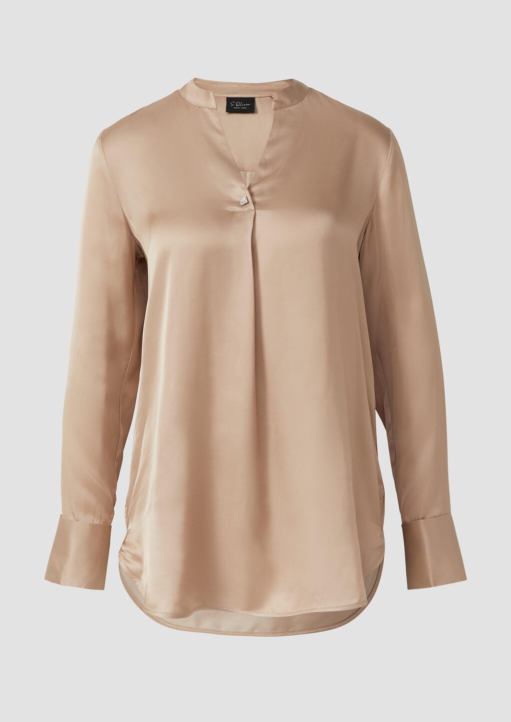 Elegante Satin-Bluse mit Manschetten