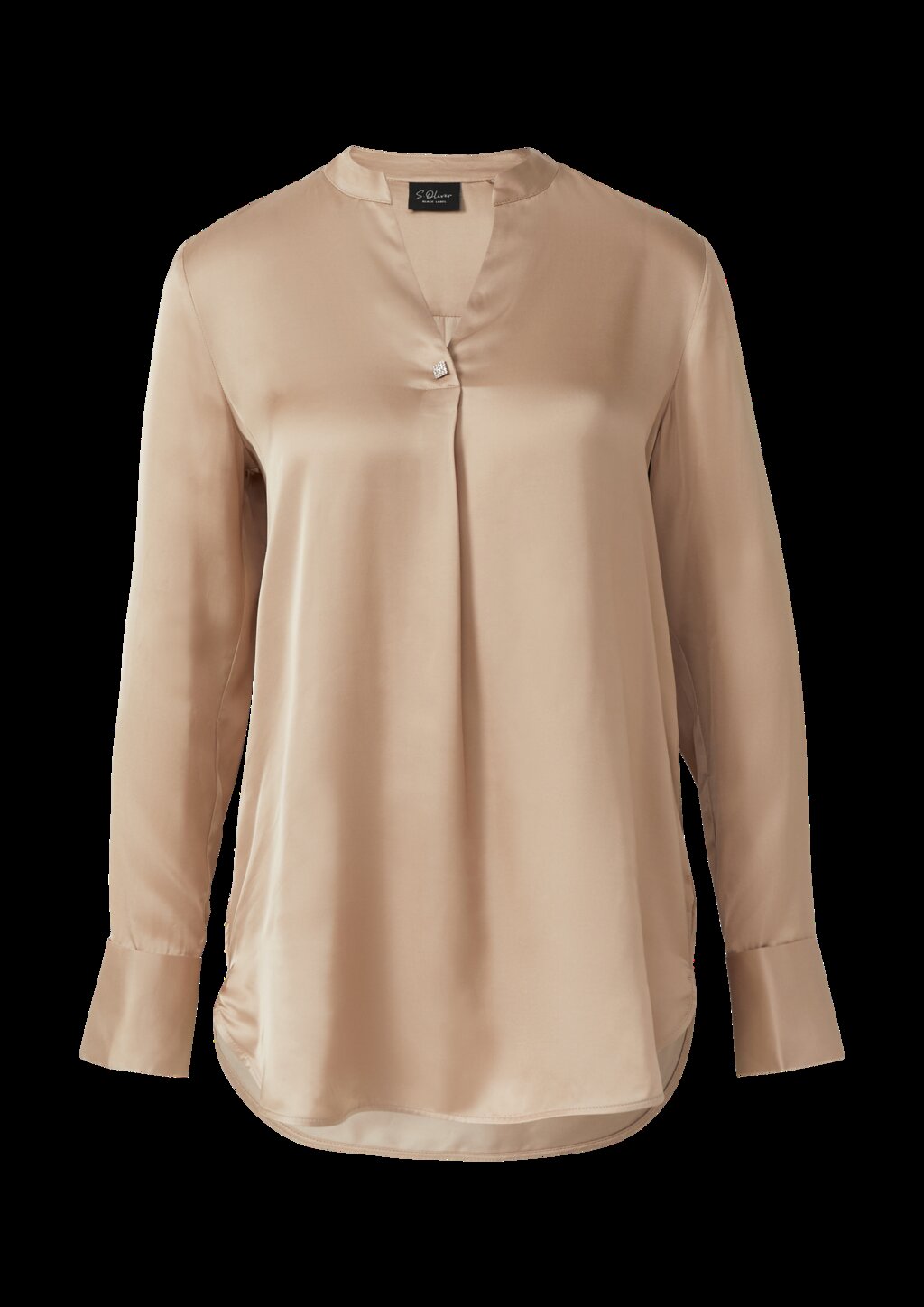 Elegante Satin-Bluse mit Manschetten