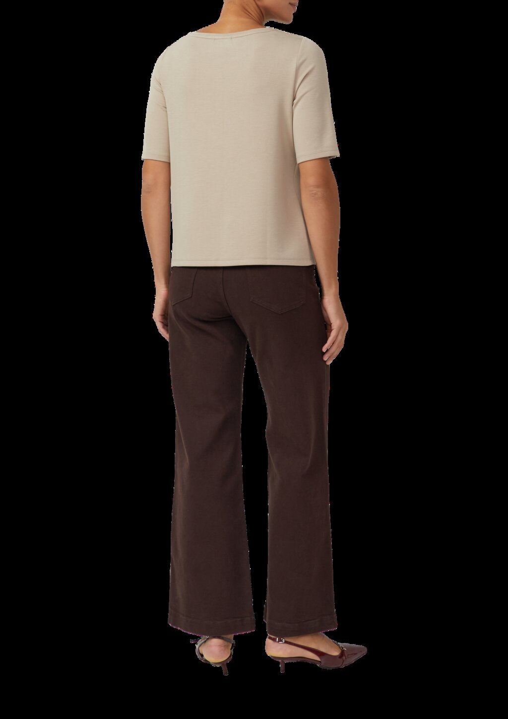 Elegante Satin-Bluse mit Manschetten