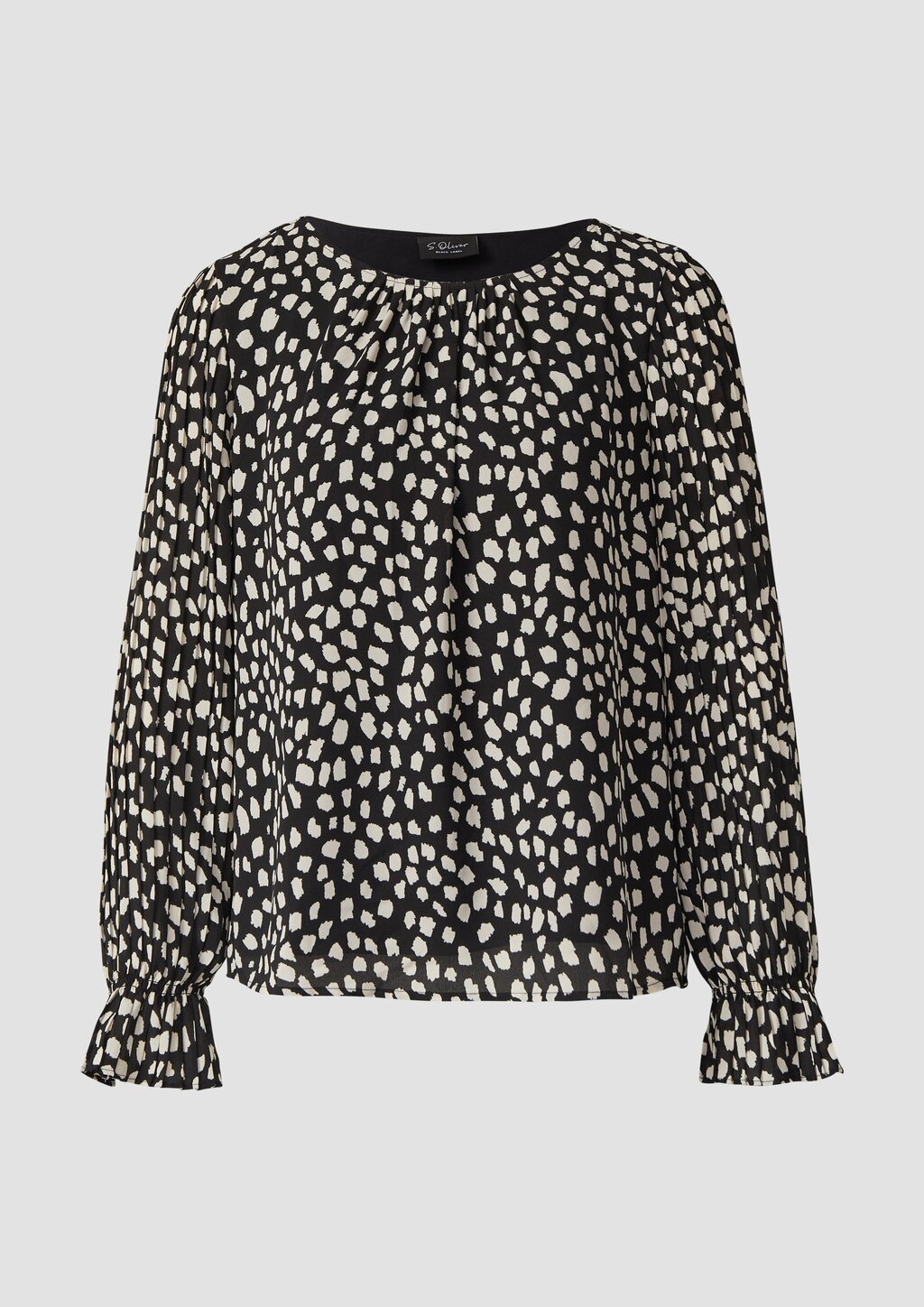 Festliche Bluse mit Plissee-Ärmeln