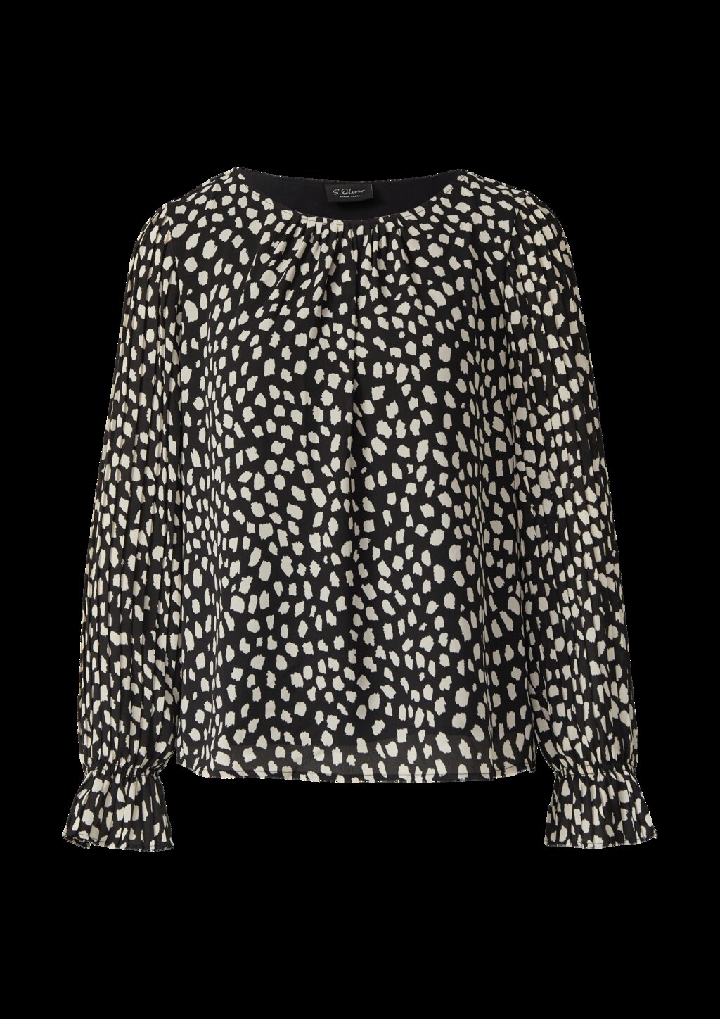 Festliche Bluse mit Plissee-Ärmeln