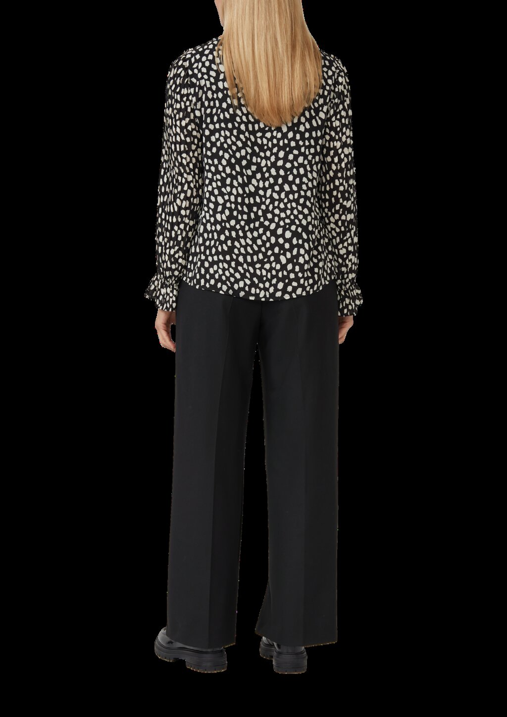 Festliche Bluse mit Plissee-Ärmeln