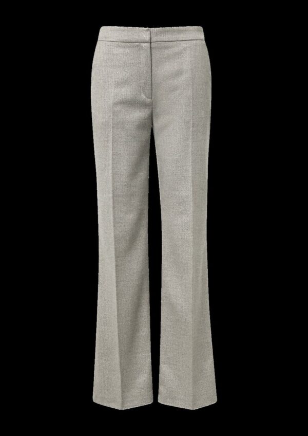 Elegante Stoffhose mit weitem Bein und Glitzergarn