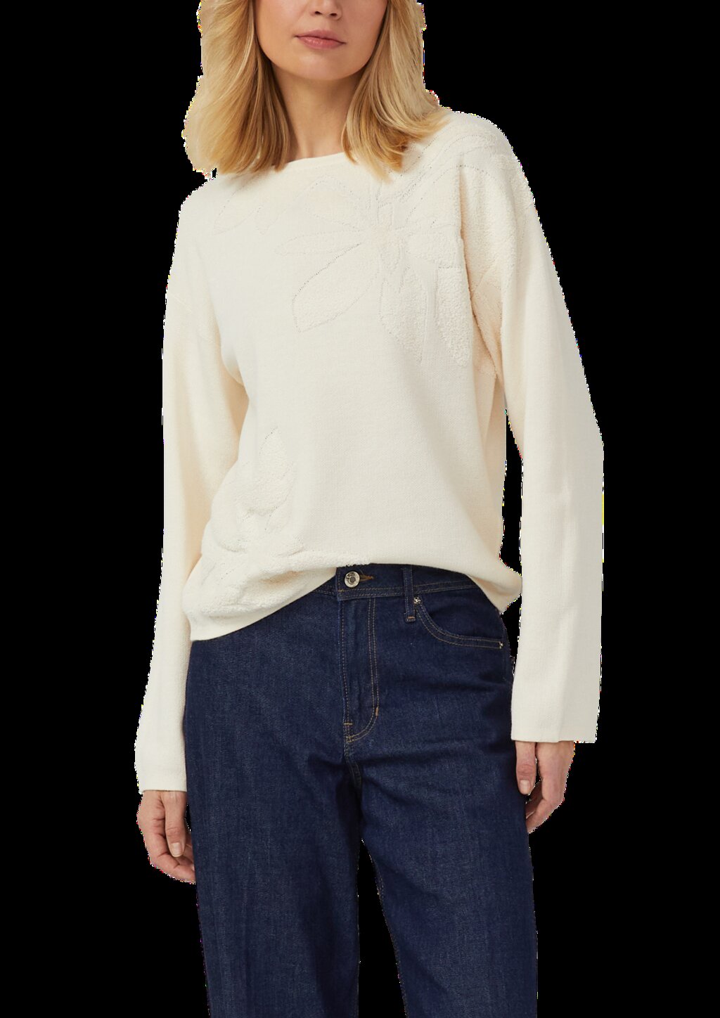 Pullover mit dekorativem Strickmuster