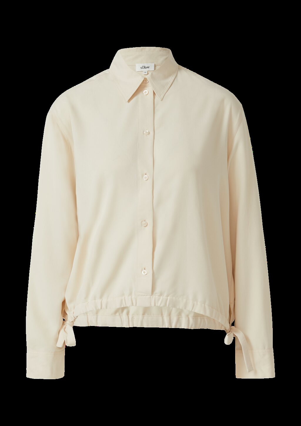 Fließende Bluse mit Schleifen-Detail