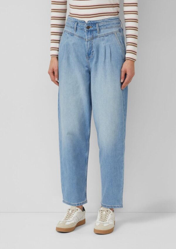 Jeans/High Rise/Barrel Leg/Ankle-Länge