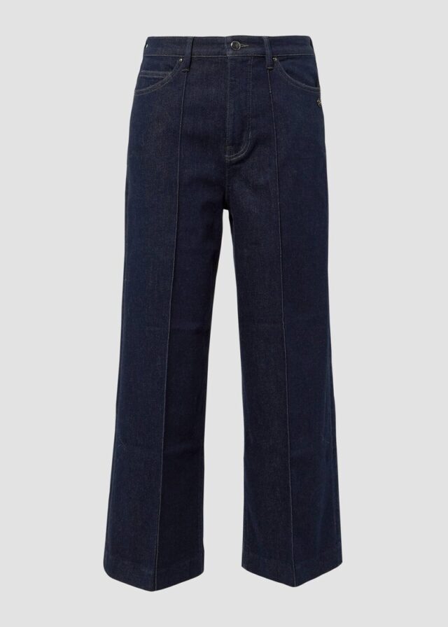 Culotte-Jeans Suri / Regular Fit / High Rise / Wide Leg / Biesen