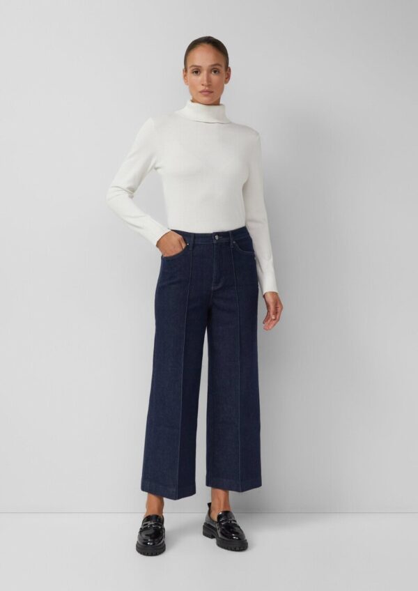 Culotte-Jeans Suri / Regular Fit / High Rise / Wide Leg / Biesen