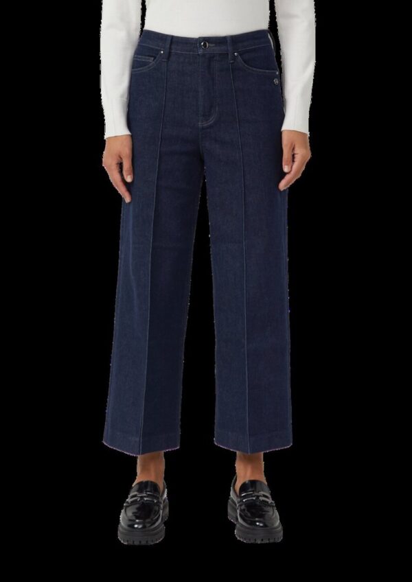 Culotte-Jeans Suri / Regular Fit / High Rise / Wide Leg / Biesen