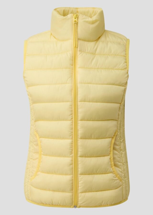 Steppweste mit Stehkragen