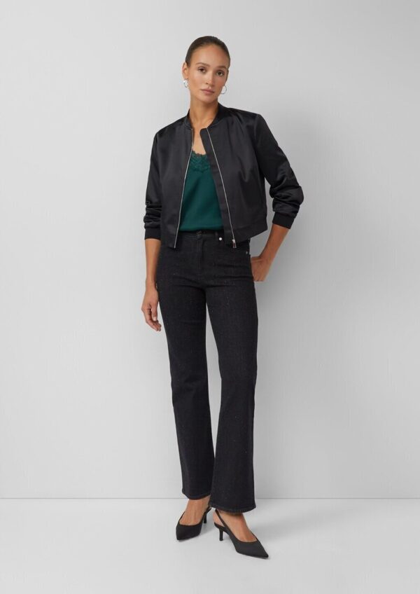 Jeans / Regular Fit / High Rise / Flared Leg / mit Schmucksteinen