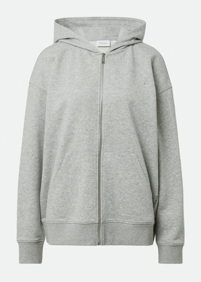 Oversized Sweatjacke mit Kapuze