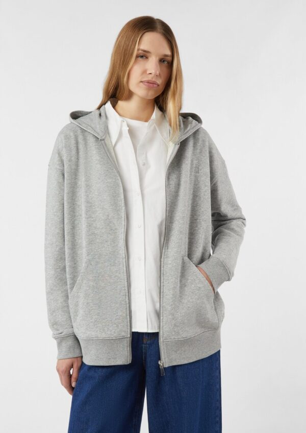 Oversized Sweatjacke mit Kapuze