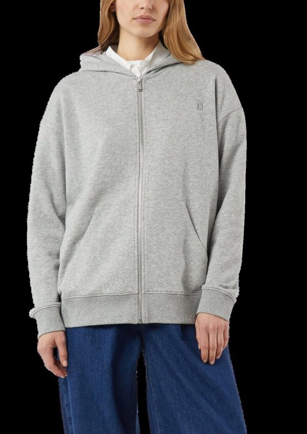 Oversized Sweatjacke mit Kapuze