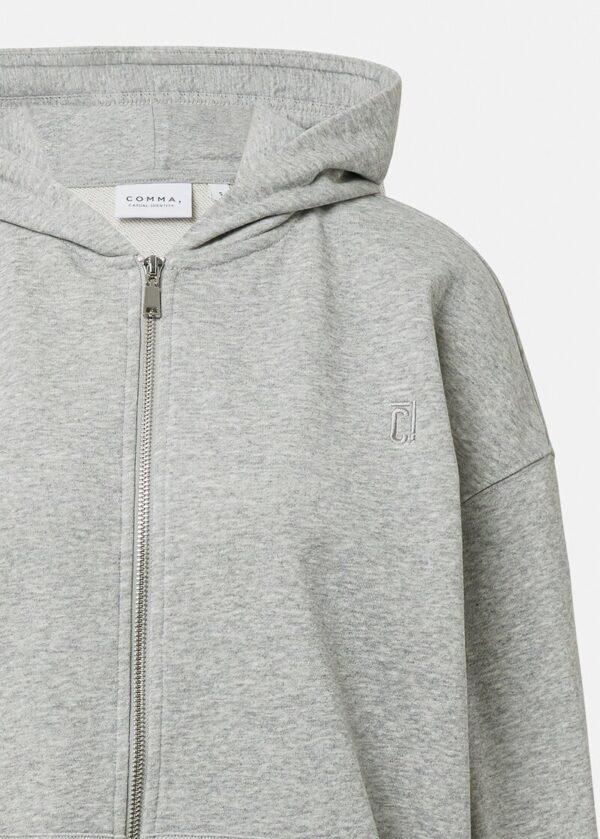 Oversized Sweatjacke mit Kapuze