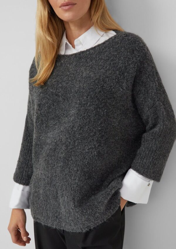 Relaxed-Fit-Pullover aus Bouclé-Strick