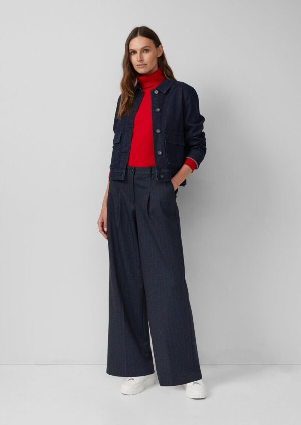 Feinstrickpullover mit Rollkragen