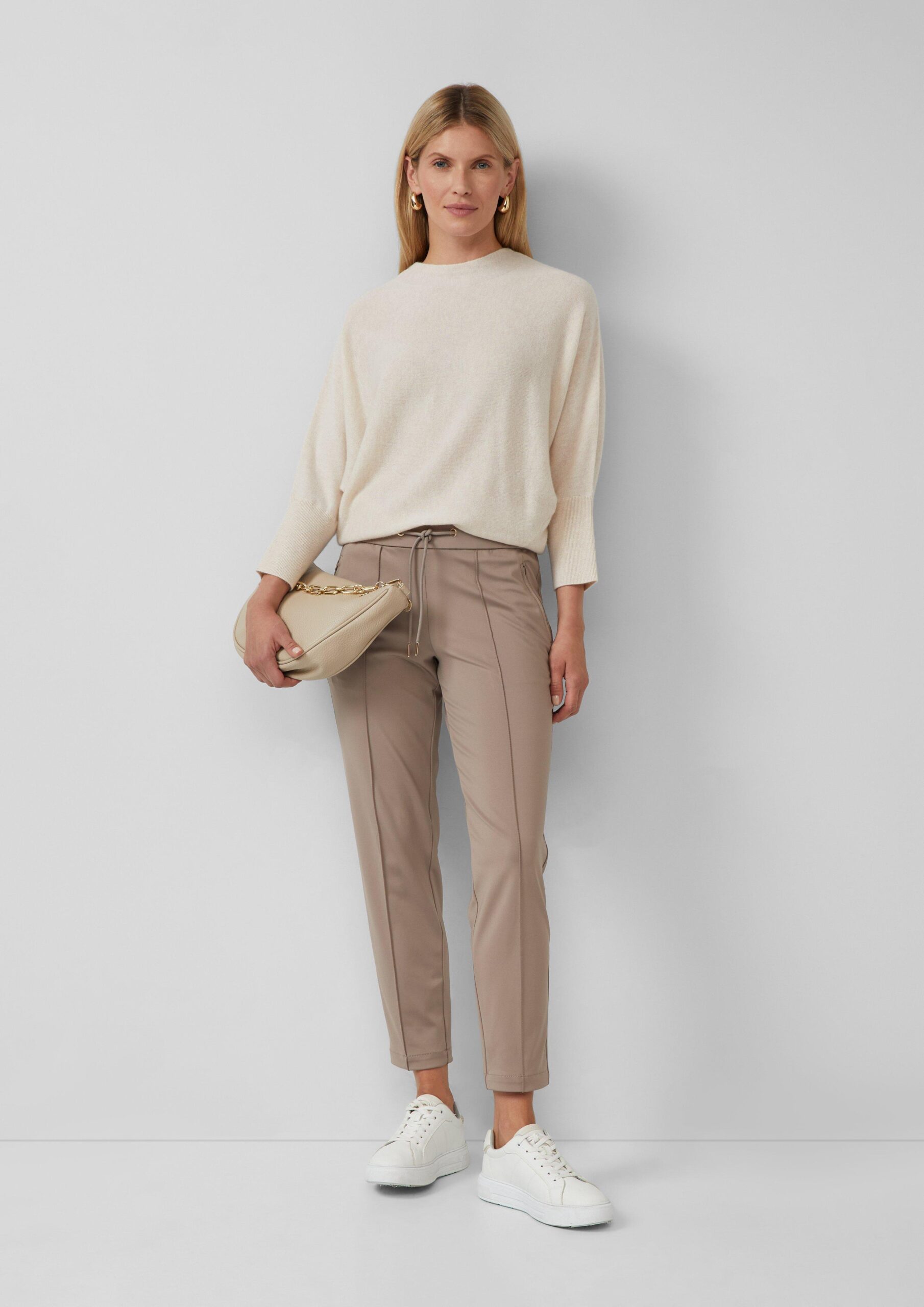 Pullover aus Kaschmirmix mit Fledermausärmeln