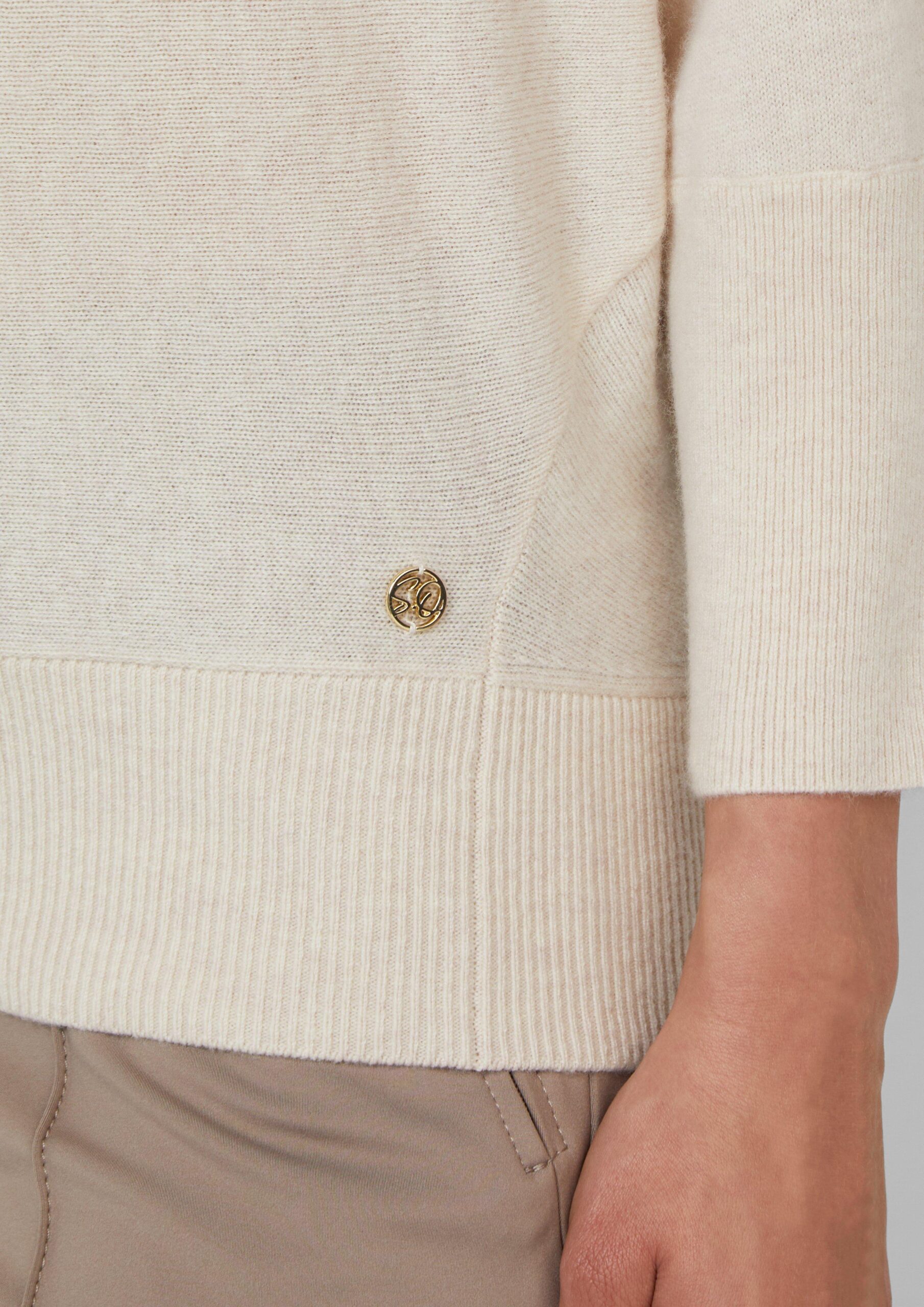 Pullover aus Kaschmirmix mit Fledermausärmeln