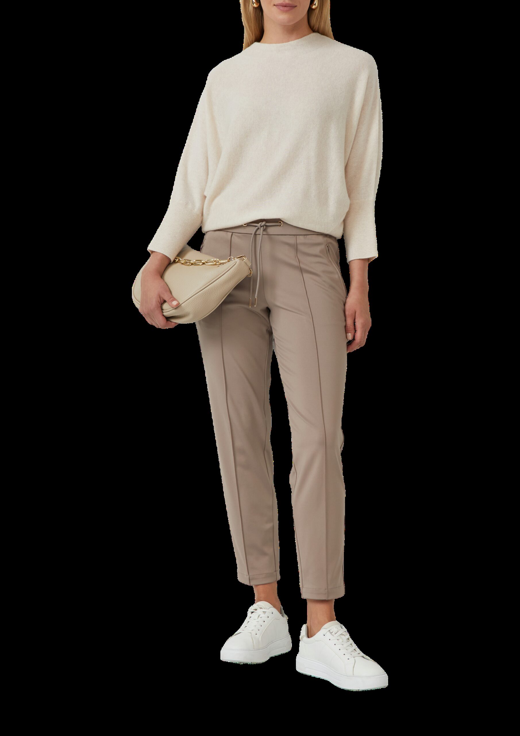 Pullover aus Kaschmirmix mit Fledermausärmeln