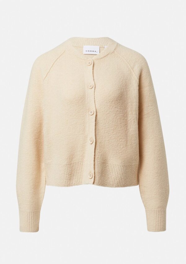 Kurzer Strickcardigan aus Bouclé