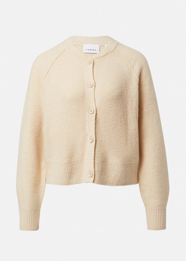 Kurzer Strickcardigan aus Bouclé