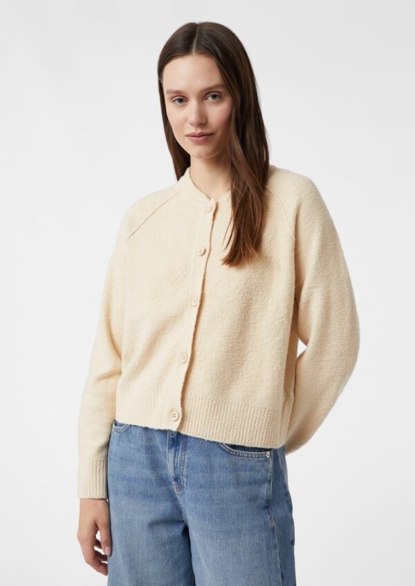 Kurzer Strickcardigan aus Bouclé