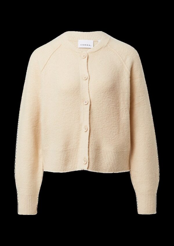 Kurzer Strickcardigan aus Bouclé