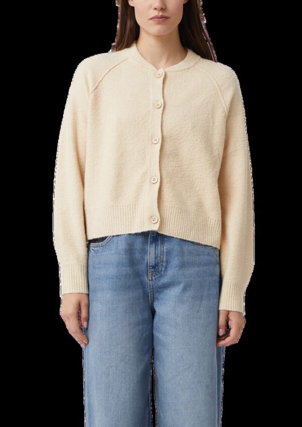 Kurzer Strickcardigan aus Bouclé