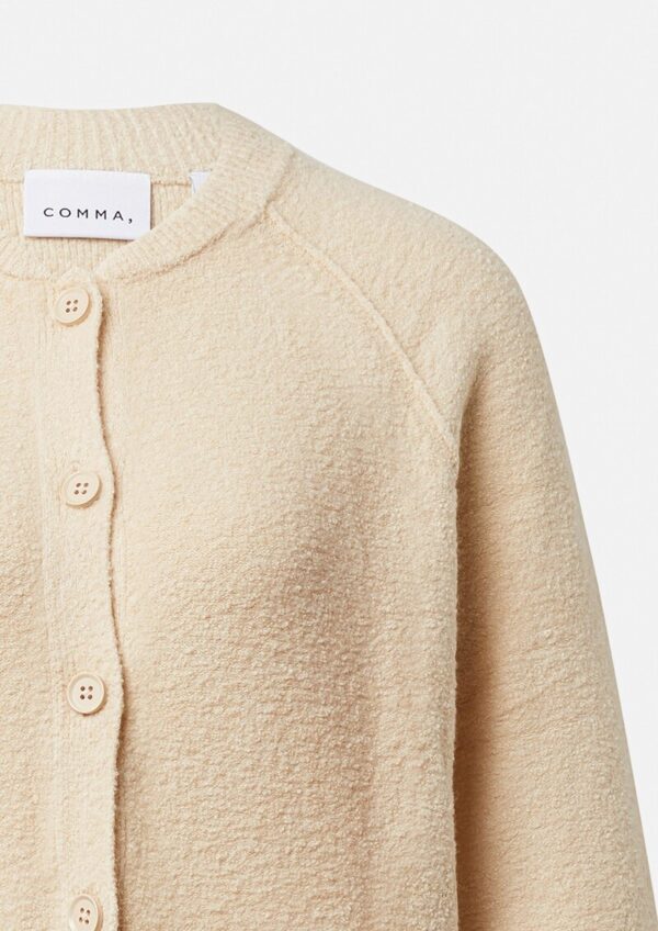 Kurzer Strickcardigan aus Bouclé