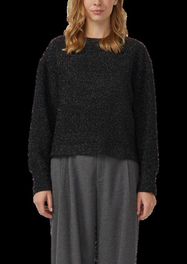 Pullover im Relaxed Fit mit Glitzer-Garn
