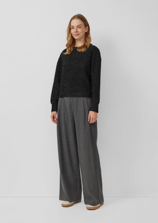 Pullover im Relaxed Fit mit Glitzer-Garn