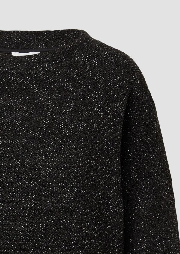 Pullover im Relaxed Fit mit Glitzer-Garn