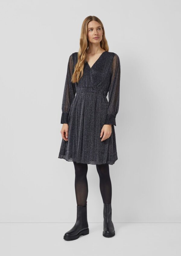 Meshkleid mit Glitzereffekt