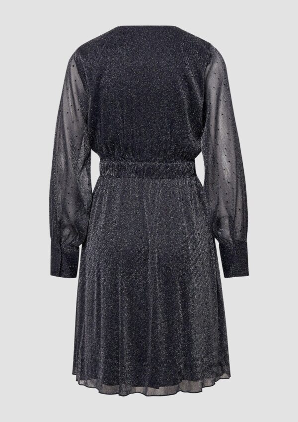 Meshkleid mit Glitzereffekt