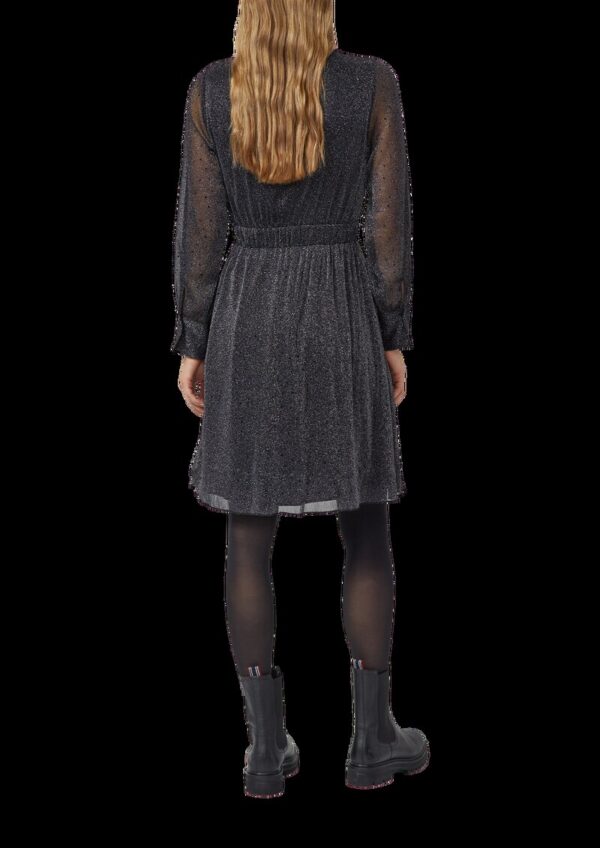 Meshkleid mit Glitzereffekt