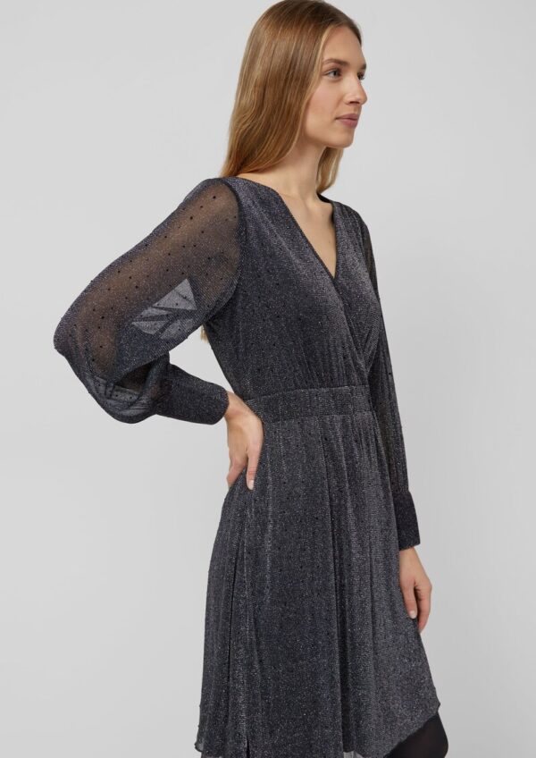 Meshkleid mit Glitzereffekt