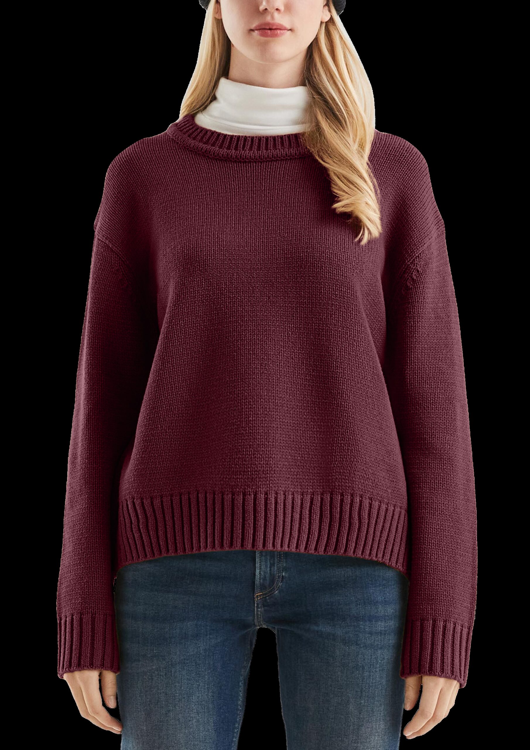 Strickpulli aus Baumwollmix