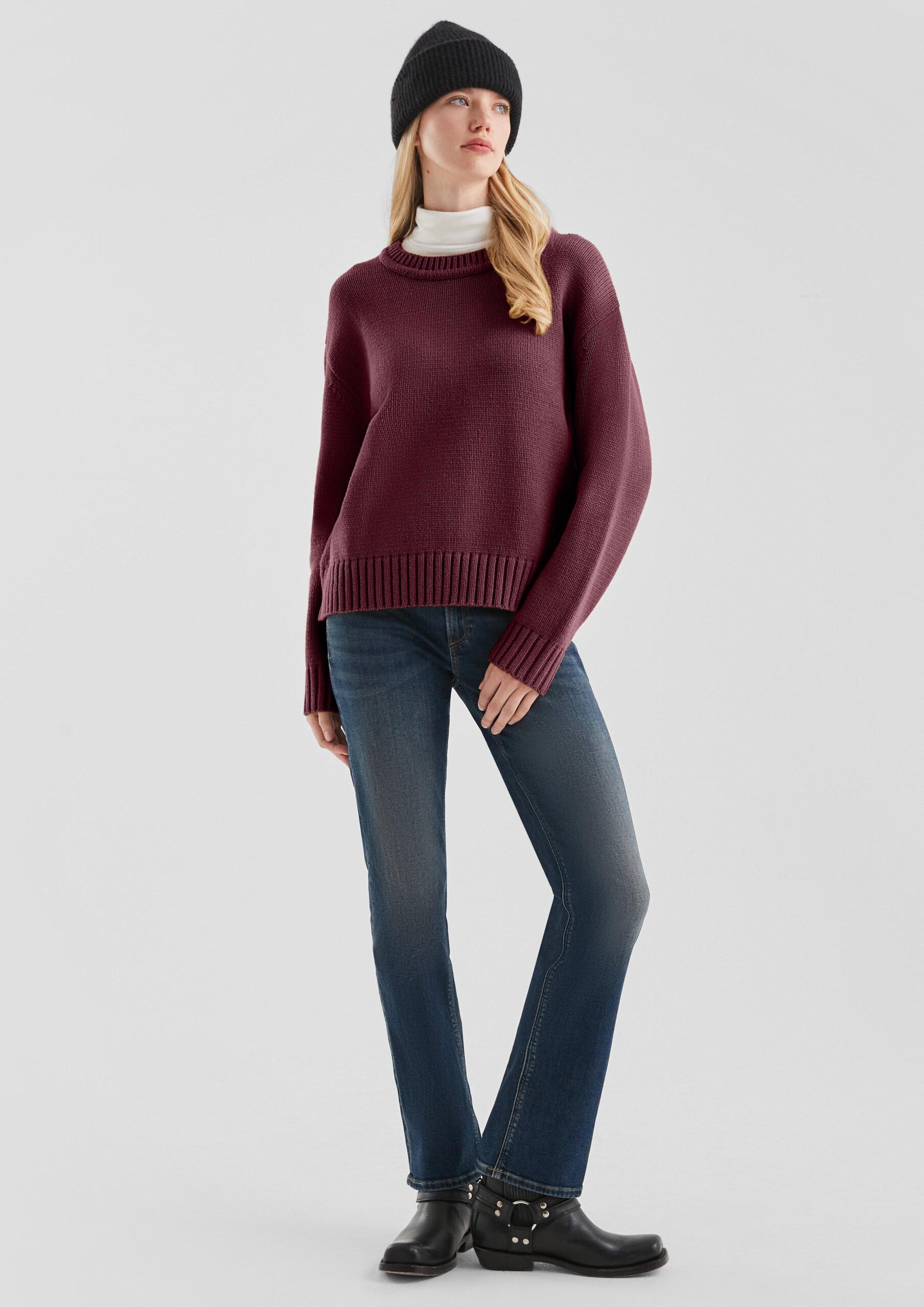 Strickpulli aus Baumwollmix