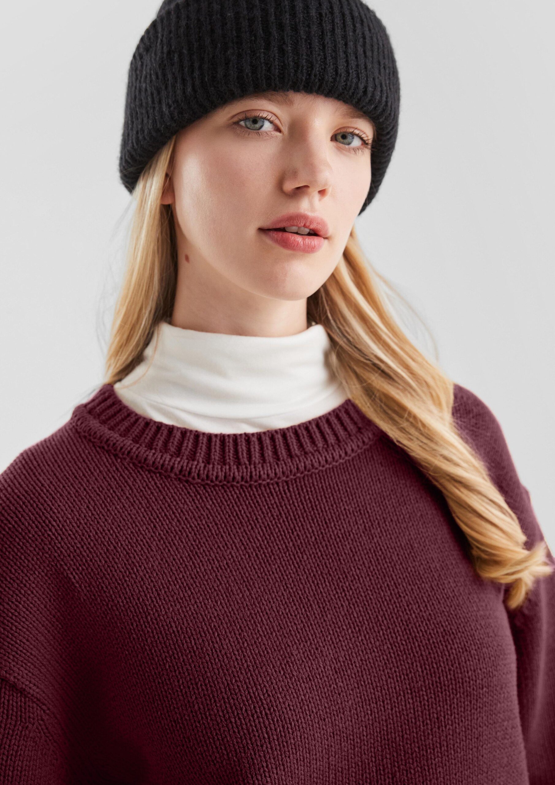 Strickpulli aus Baumwollmix